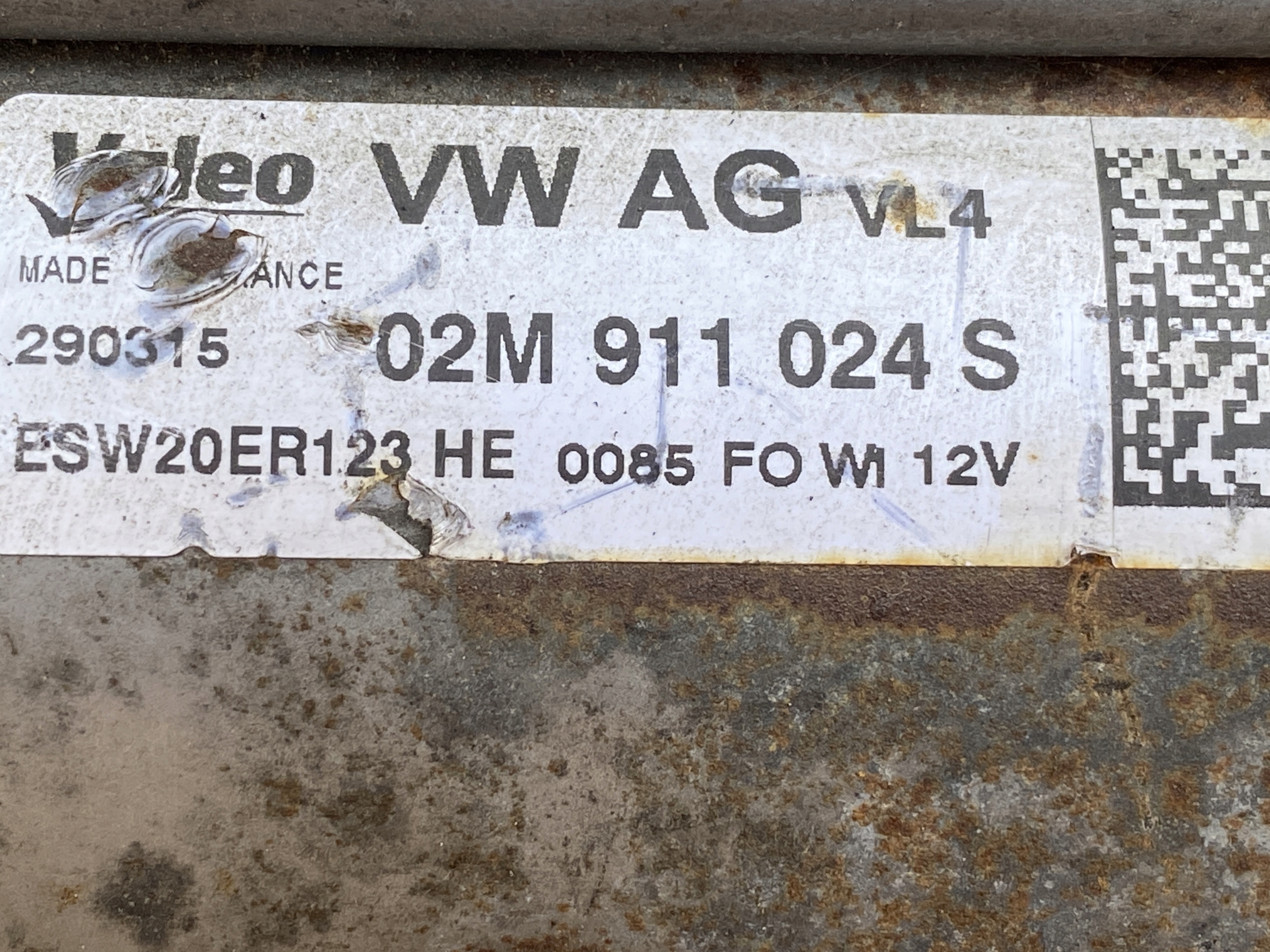 VW AUDI SKODA starter 02M911024S