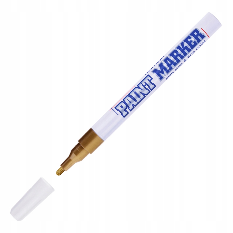 

Marker flamaster do Nagrobków Olejowy Złoty 2mm Mh