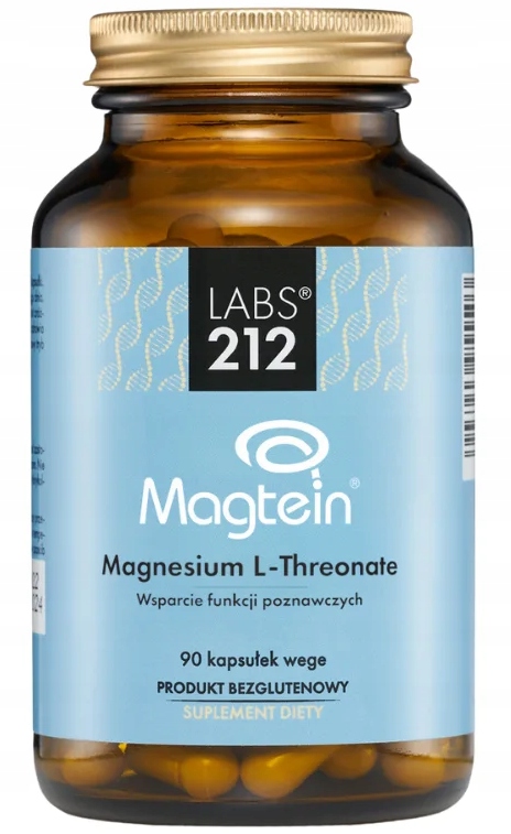 LABS212 Magnesium L-Threonate Magtein L-treonian Magnezu 90kaps Mózg Pamięć