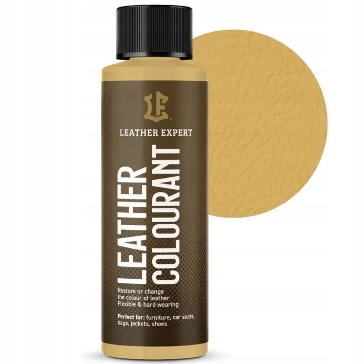Farba do skóry naturalnej i ekoskóry Musztardowa 105 50 ml – Leather Expert