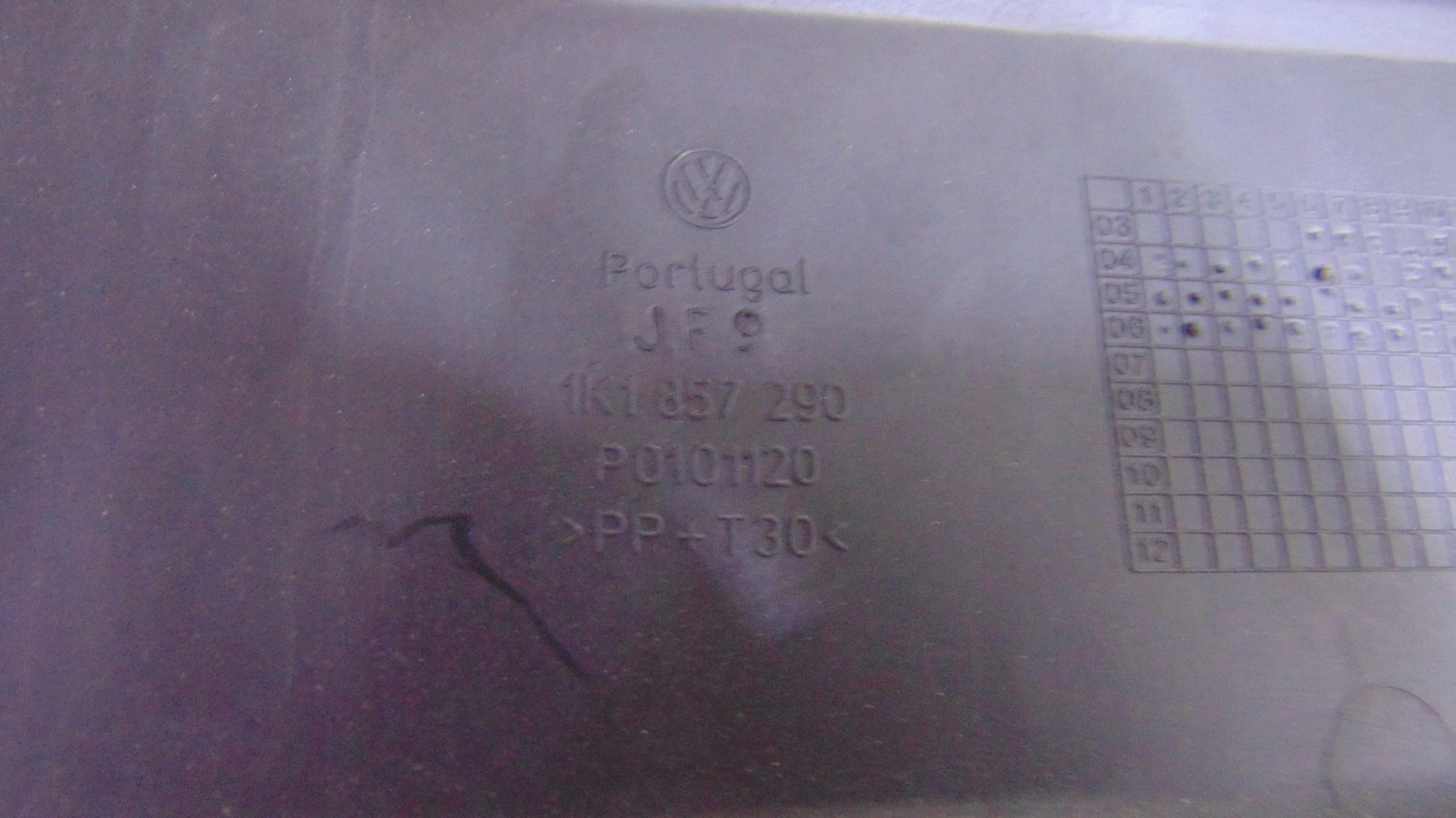 Handschuhfach des Beifahrers EU VW GOLF V HB 03-10 ROK
