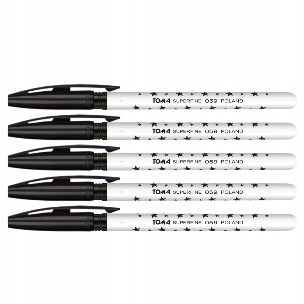 

5x Długopis w Gwiazdki Toma Superfine 059 Czarny