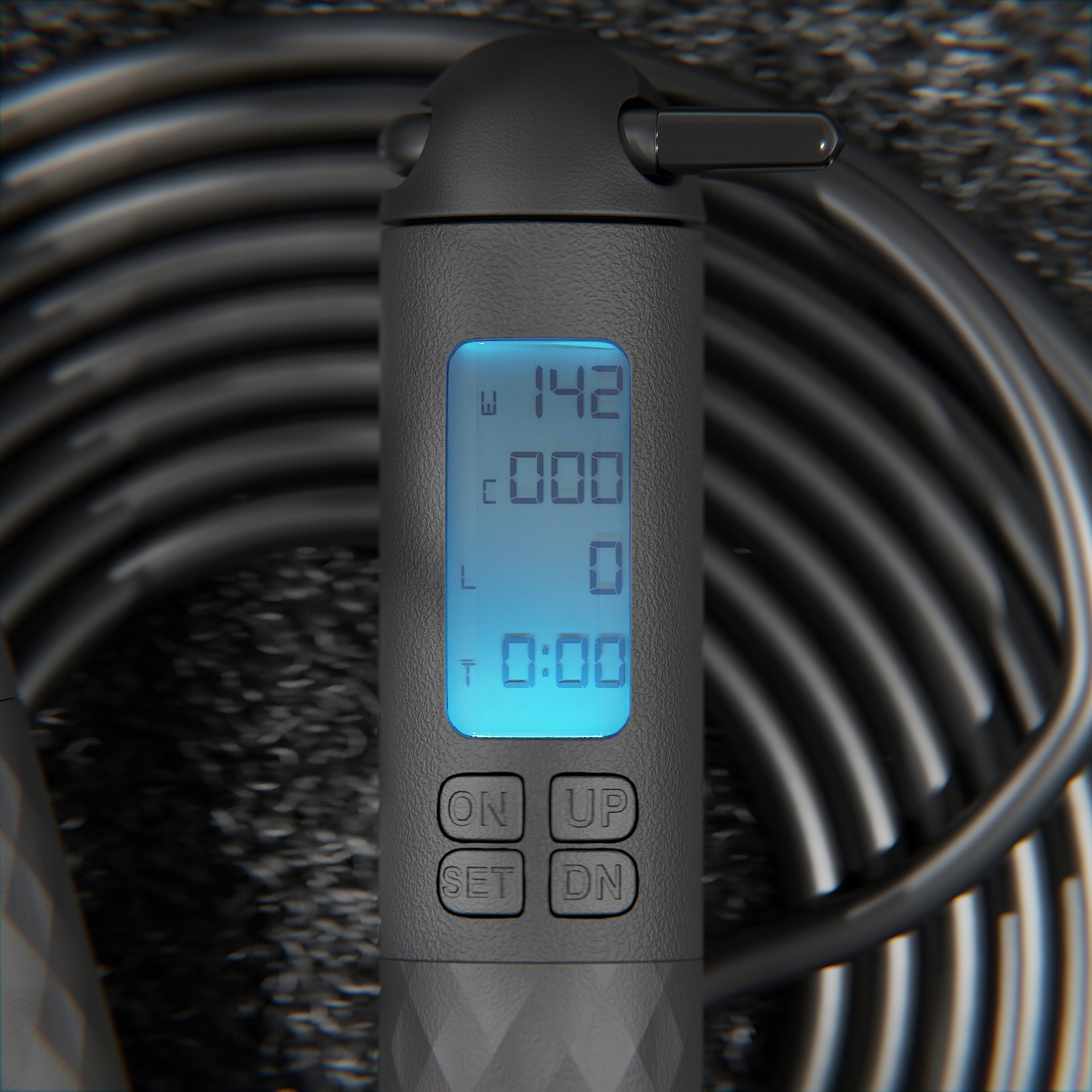 Skakanka z kulkami licznikiem LED regulacją, 280cm Marka inna