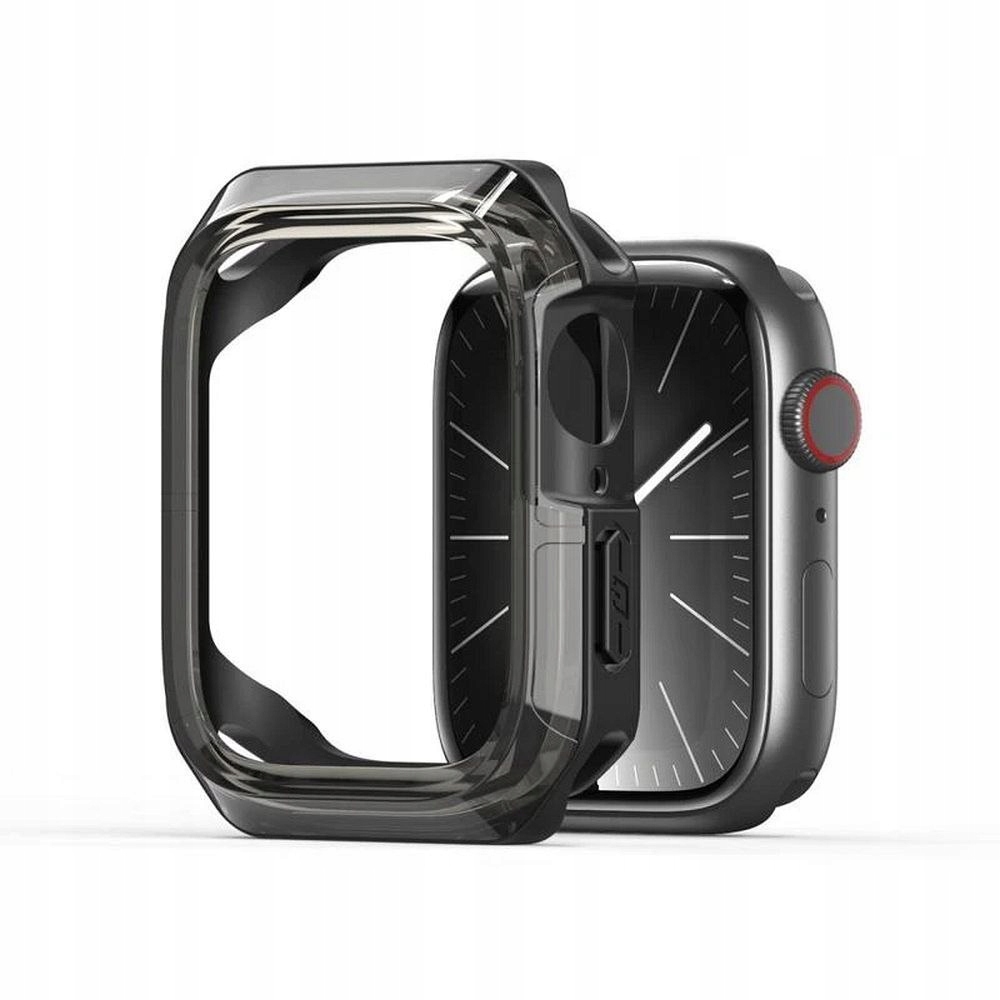 Dux Ducis futerał Tamo do Apple Watch serii 10 46 mm transparentny z czarny