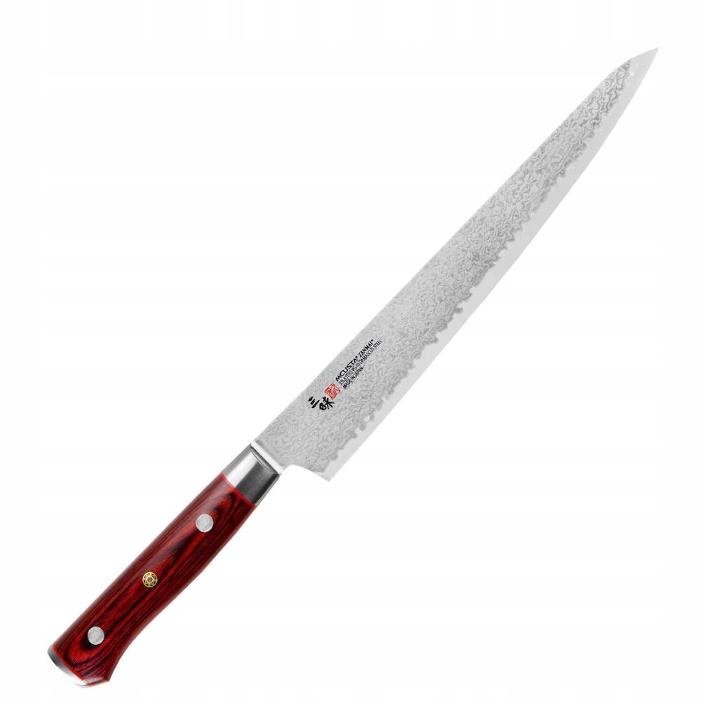 Mcusta Zanmai VG-10 Pro Flame Japonský ostrý kuchynský nôž Sujihiki 24 cm