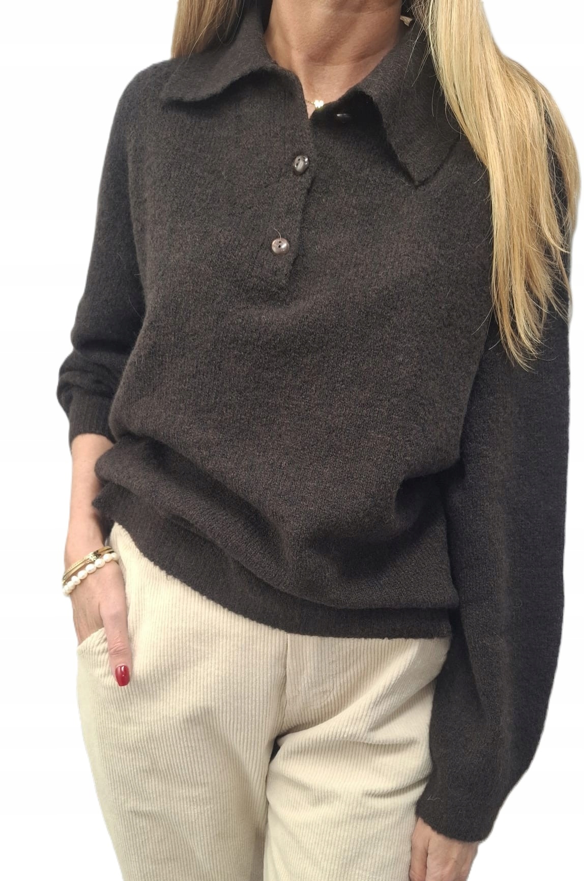 Lemonada Svetr Polokošile Hnědá Čokoládová Novinka