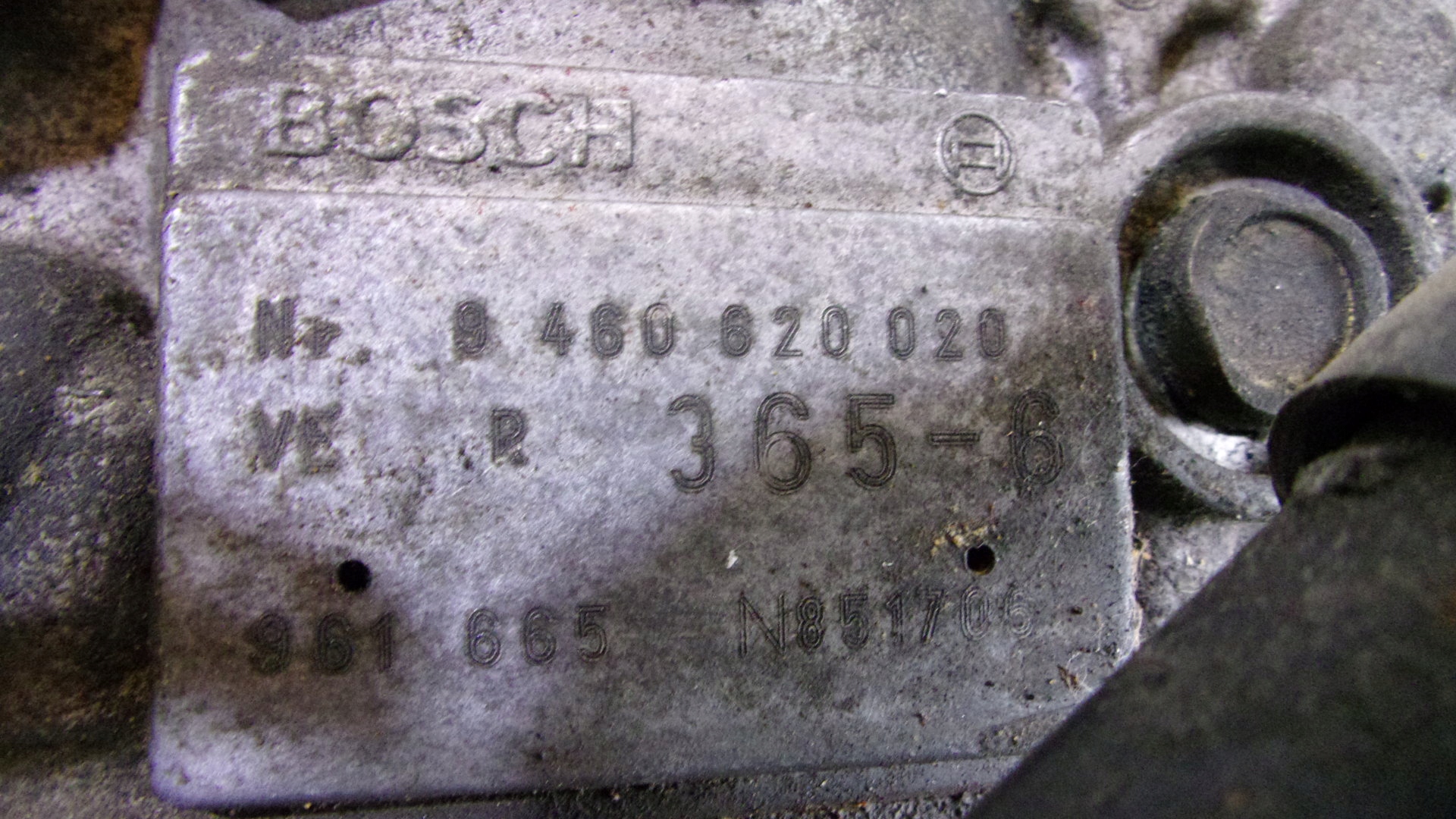 injection pump OPEL 1.7d 9460620020