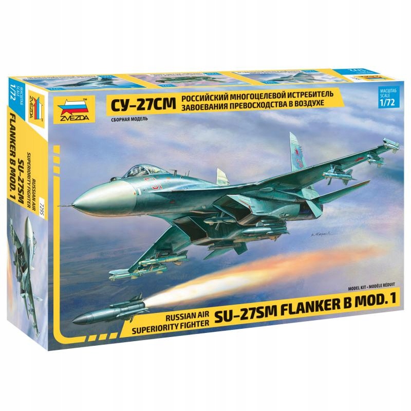 1:72 Ruská stíhačka Su-27 Sm Flanker B vz. 1