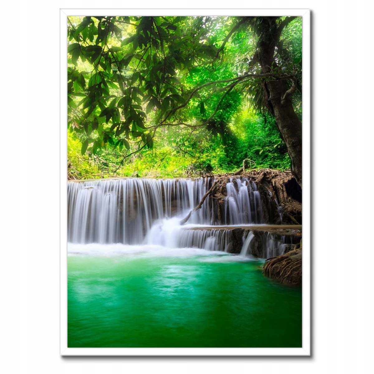 Plakáty v rámu 50x70 Krajina vodopád