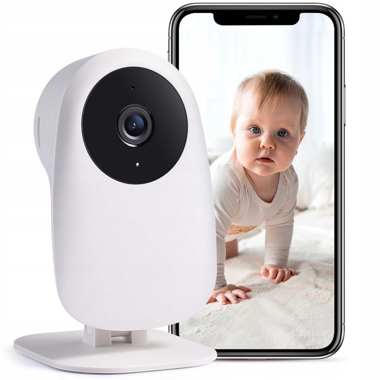 NOOIE Kamera Niania WiFi 1080P HD Nocna Wizja Alexa Detekcja Ruchu — miniatura 2