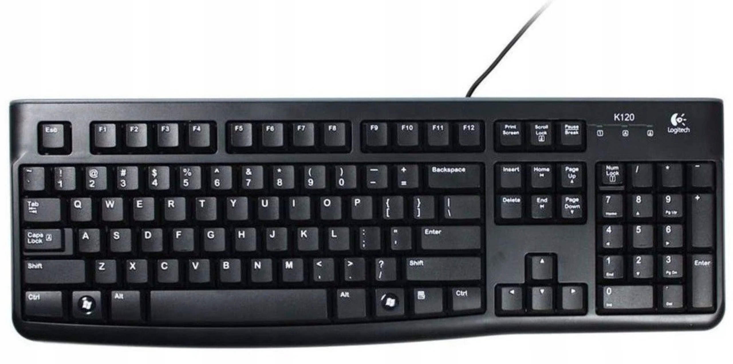 Klawiatura Przewodowa K120 Czarna Logitech