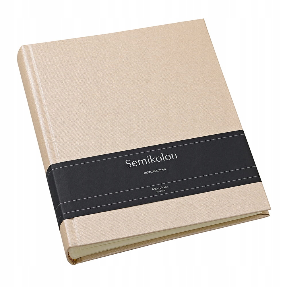 Album Semikolon Classic Medium, krémové listy, Satin Champagne