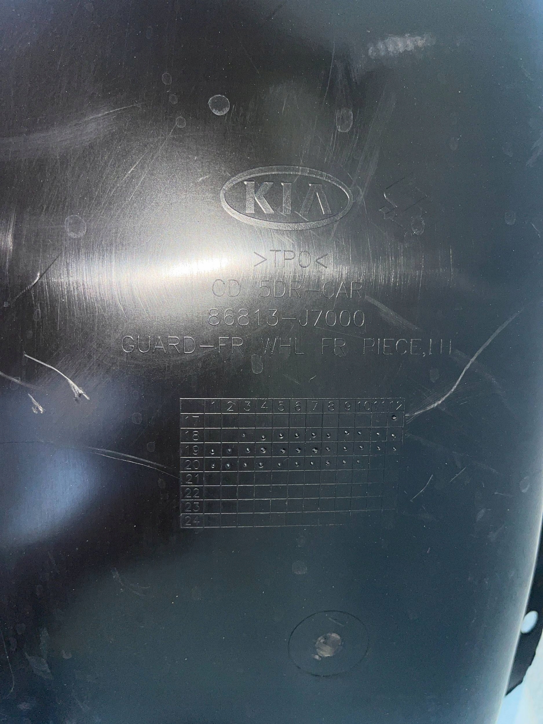 mudguard front front left left KIA CEED 3 III 18