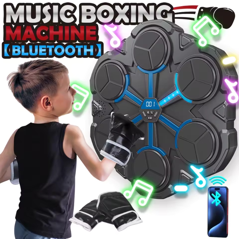 Tréninková boxovací deska music boxing machine bluetooth rukavice 3670