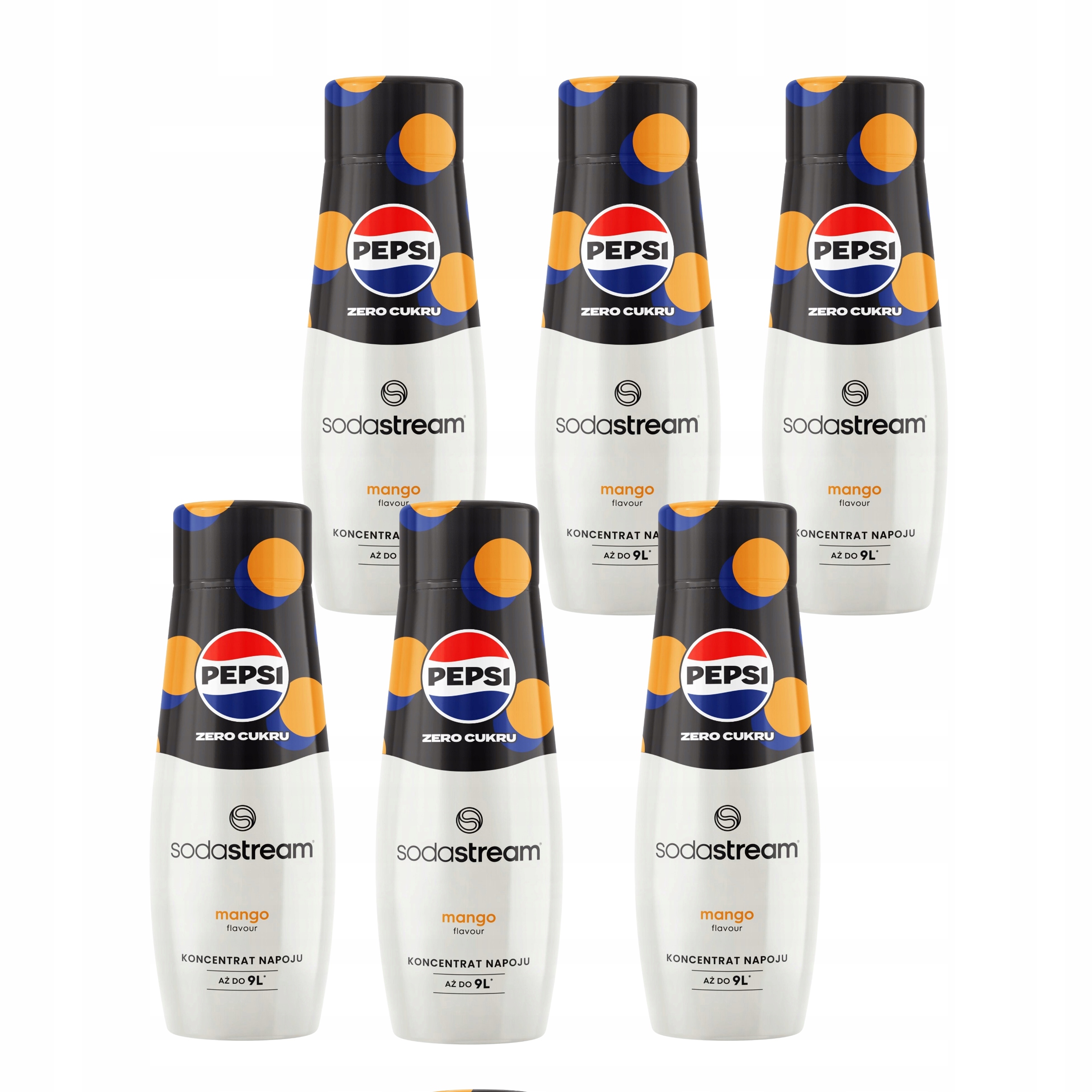 Levně 6 x sirup SodaStream Pepsi Max Mango 440 ml – koncentrát pro vodu a saturátor