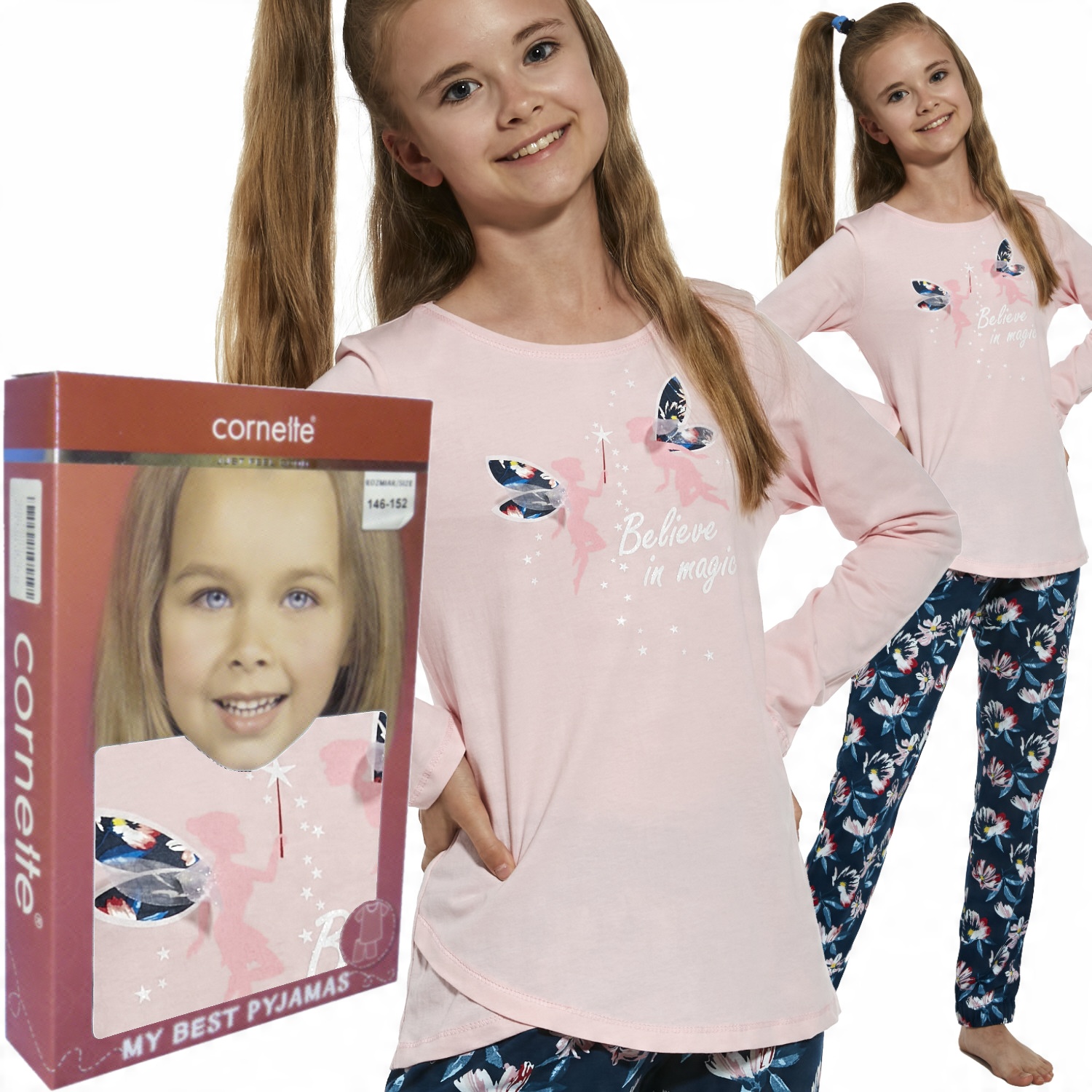 

Cornette piżama dziewczęca 963/158 Fairies wróżki