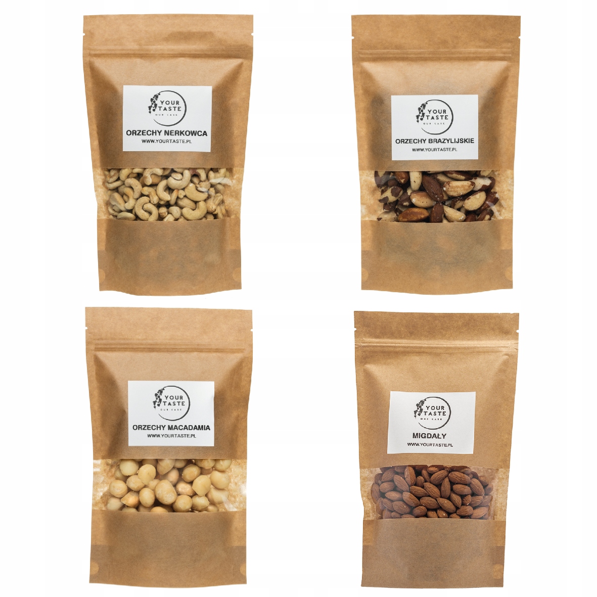 Your Taste Sada keto Kešu Ořechy 500 g Brazilské 500 g Mandle 500 g