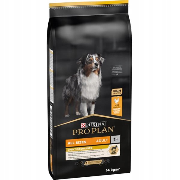 Levně Pro Plan Dog Adult All Sizes Light/Sterilised kuře 14 kg