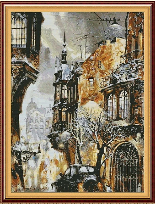 Křížková výšivka počítaná sada (kanva, mulina)