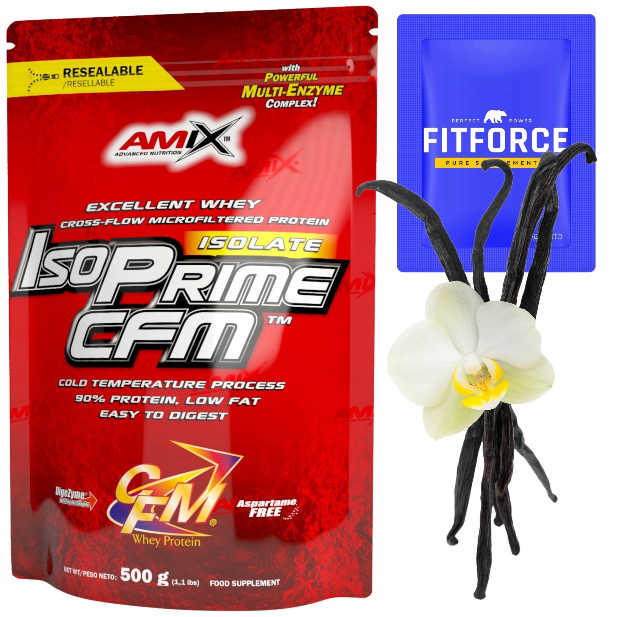 Protein Vanilka Proteinový izolát Cfm Keto Fit Amix