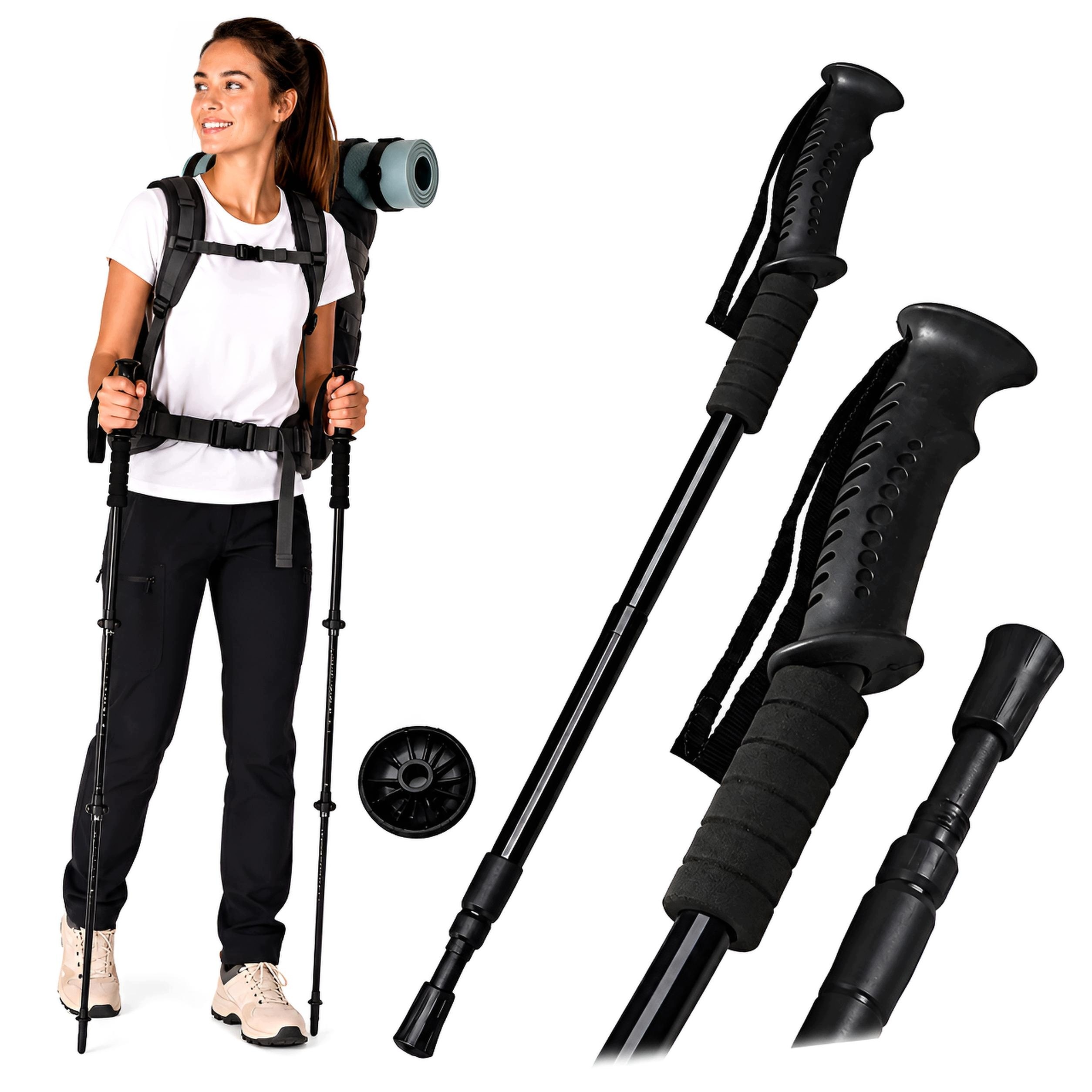 Kij Kije Trekkingowe Kijki Nordic Walking Do Chodzenia W Góry Teleskopowe