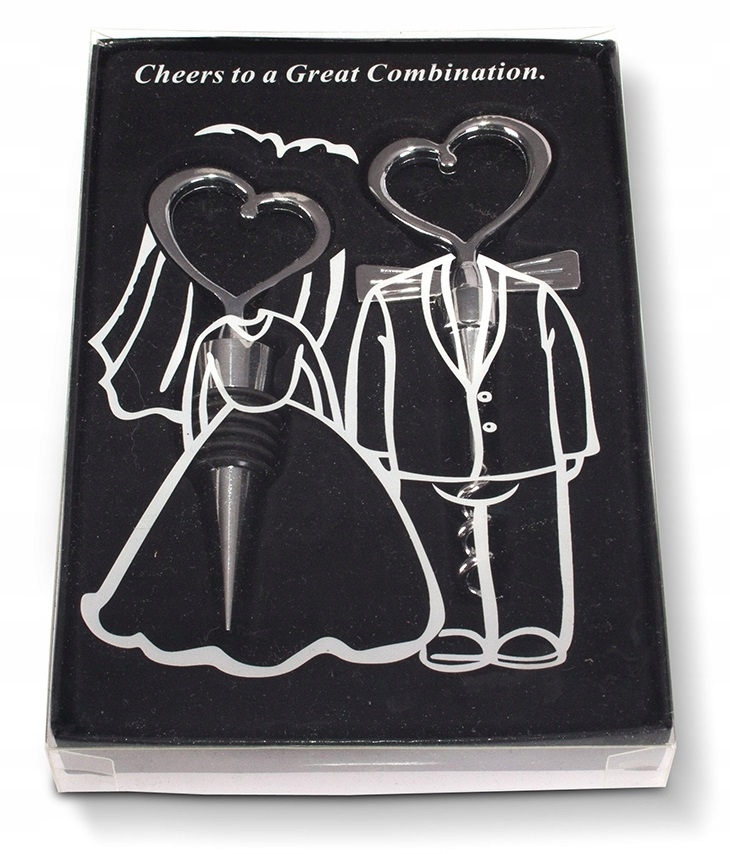 Korkociąg z zatyczką do wina - Zestaw na prezent Marka Froster