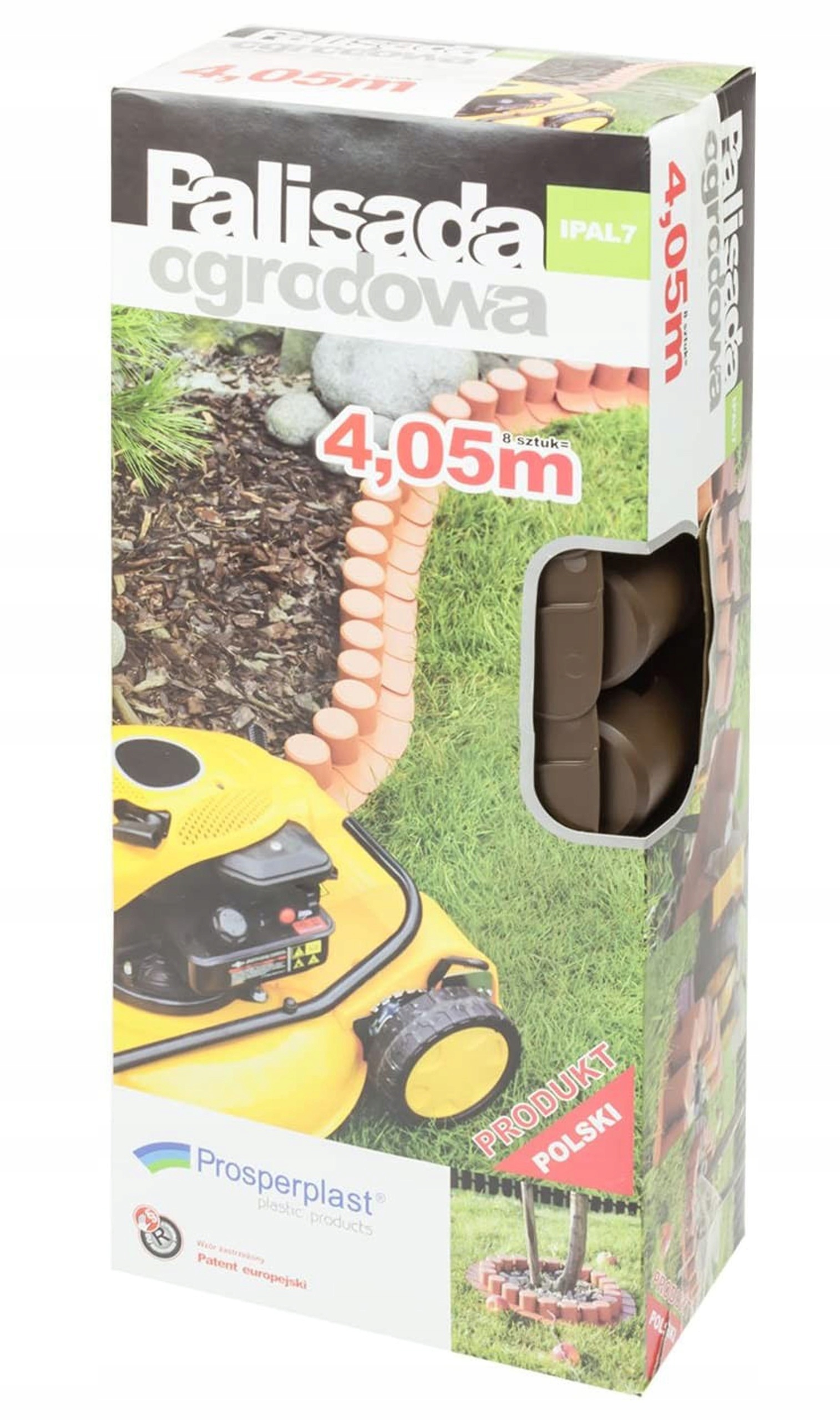 Palisada ogrodowa z kołnierzem IPAL7 | Brązowy — 14
