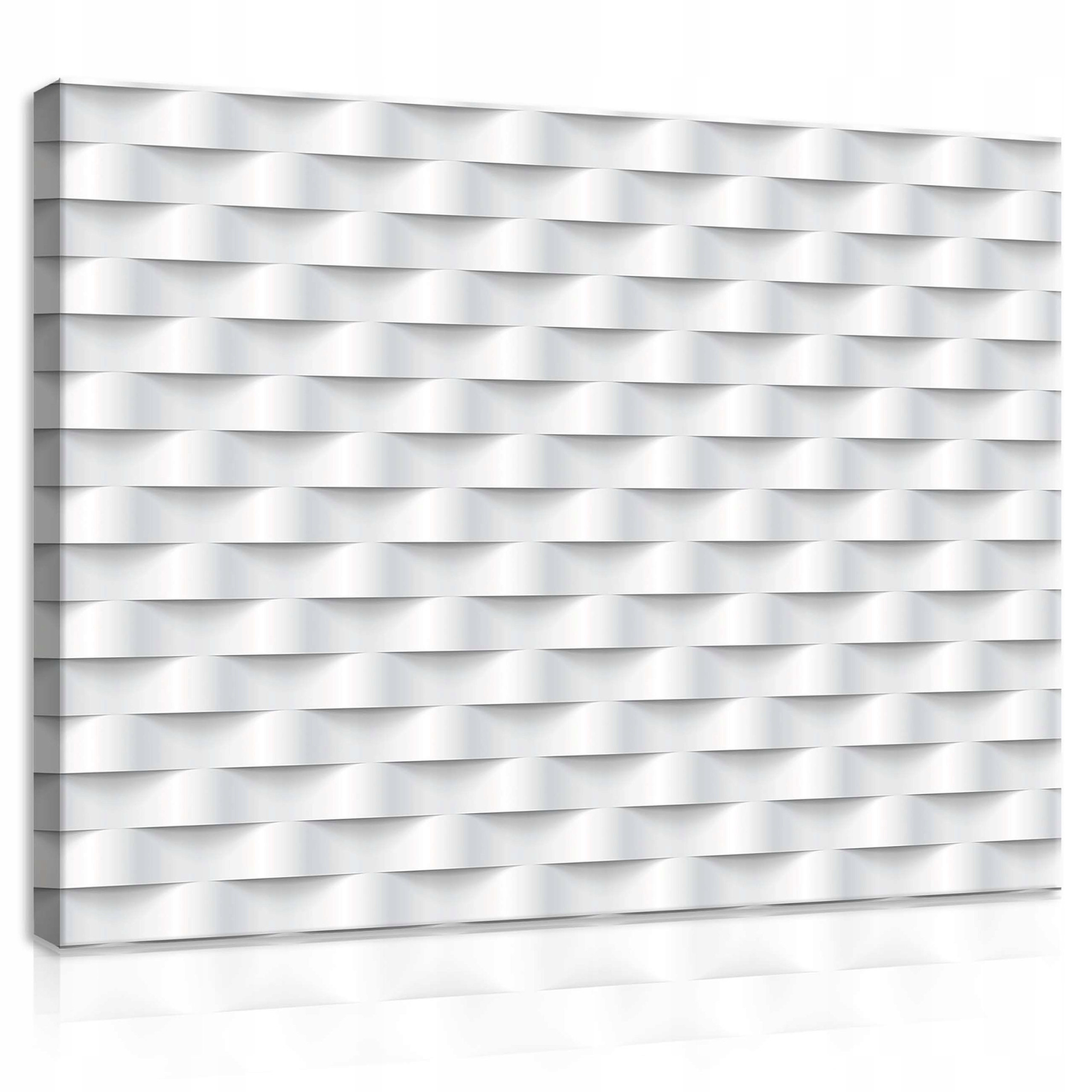 Obraz 100x75 Iluze 3D bílý reliéf stíny geometrické postavy moderní