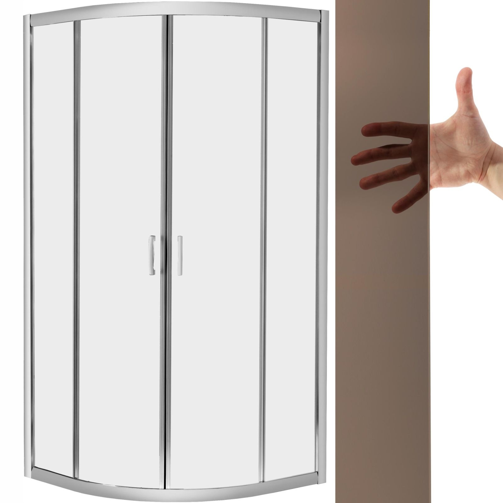 Kabina Radaway Premium Plus A 1900 80x80 brązowe