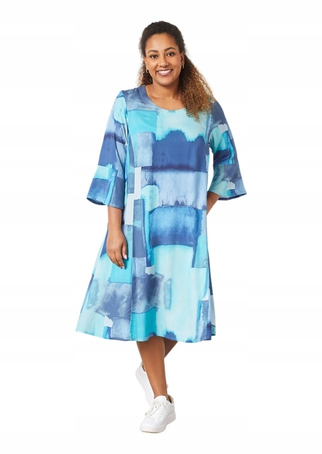 Pont Neuf Fantastická Šaty S Vzorem Viskózy V382 44