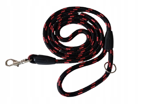 Levně Vodítko tréninkové Lano 10mm/ 20m Černé/červené
