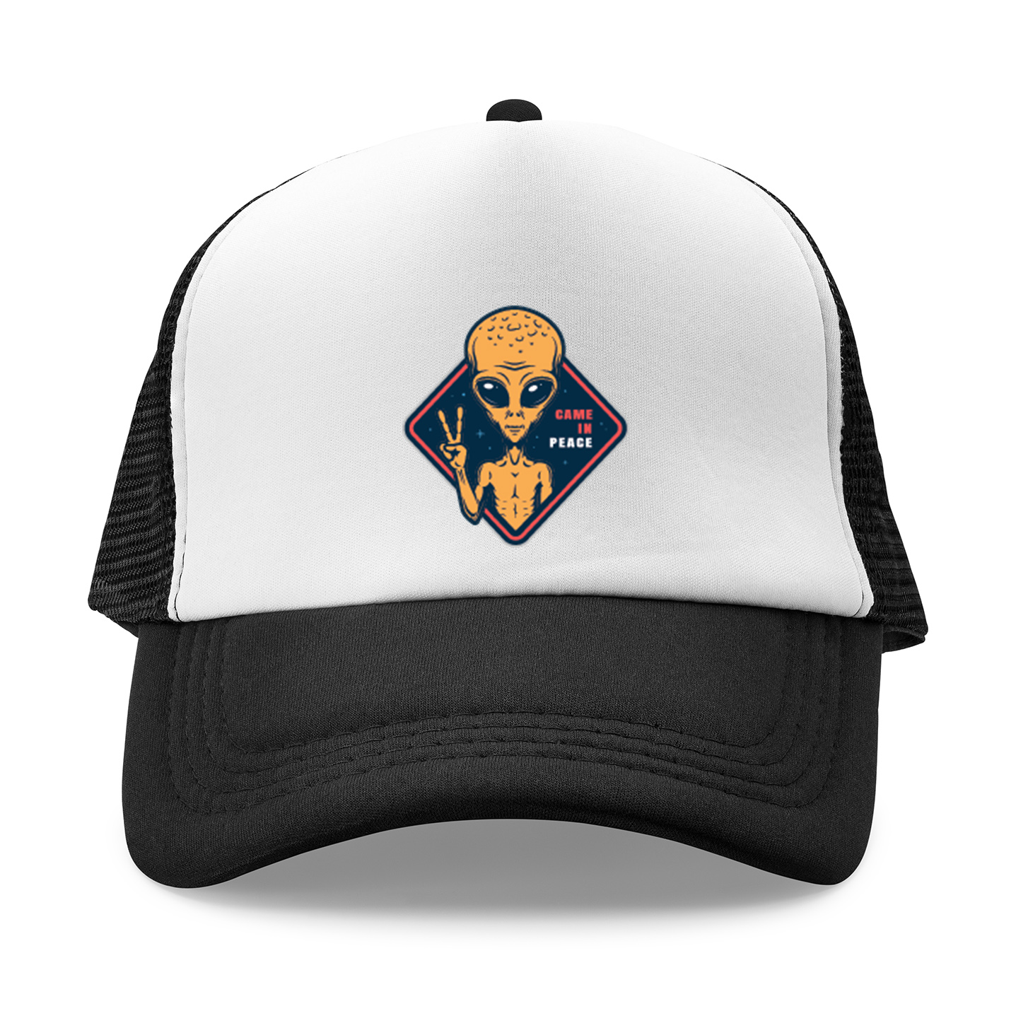 

Czapka Z Daszkiem trucker Ufo Kosmos want believe