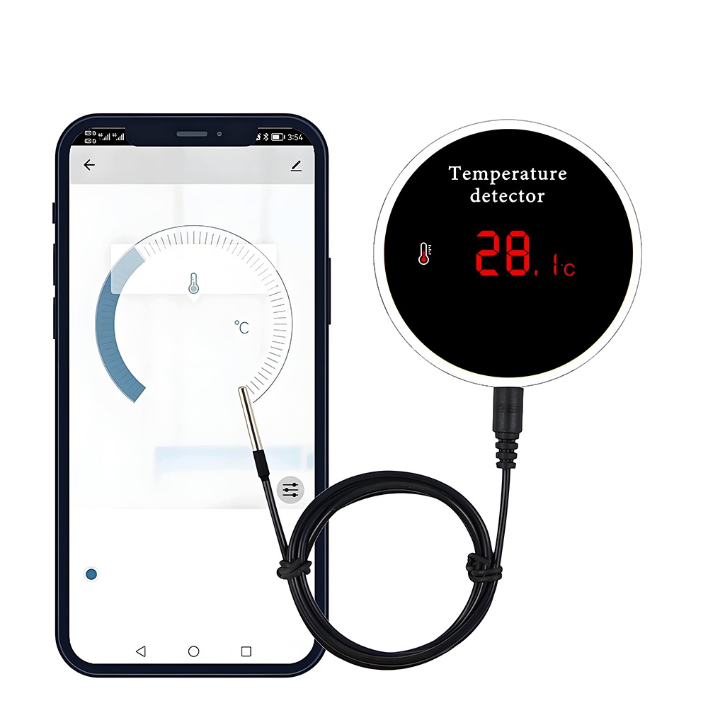 Inteligentní senzor teploty, hermetická sonda Alarm, WiFi obrazovka