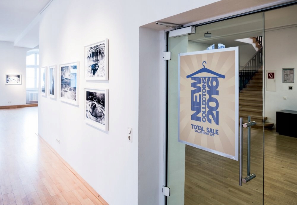 RAMKA A1 MAGNETYCZNA SAMOPRZYLEPNA Durable Duraframe srebrna 639 x 886 mm Orientacja uniwersalna