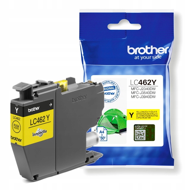 ŻÓŁTY TUSZ BROTHER LC462BK J3540DW MFC-J2340DW