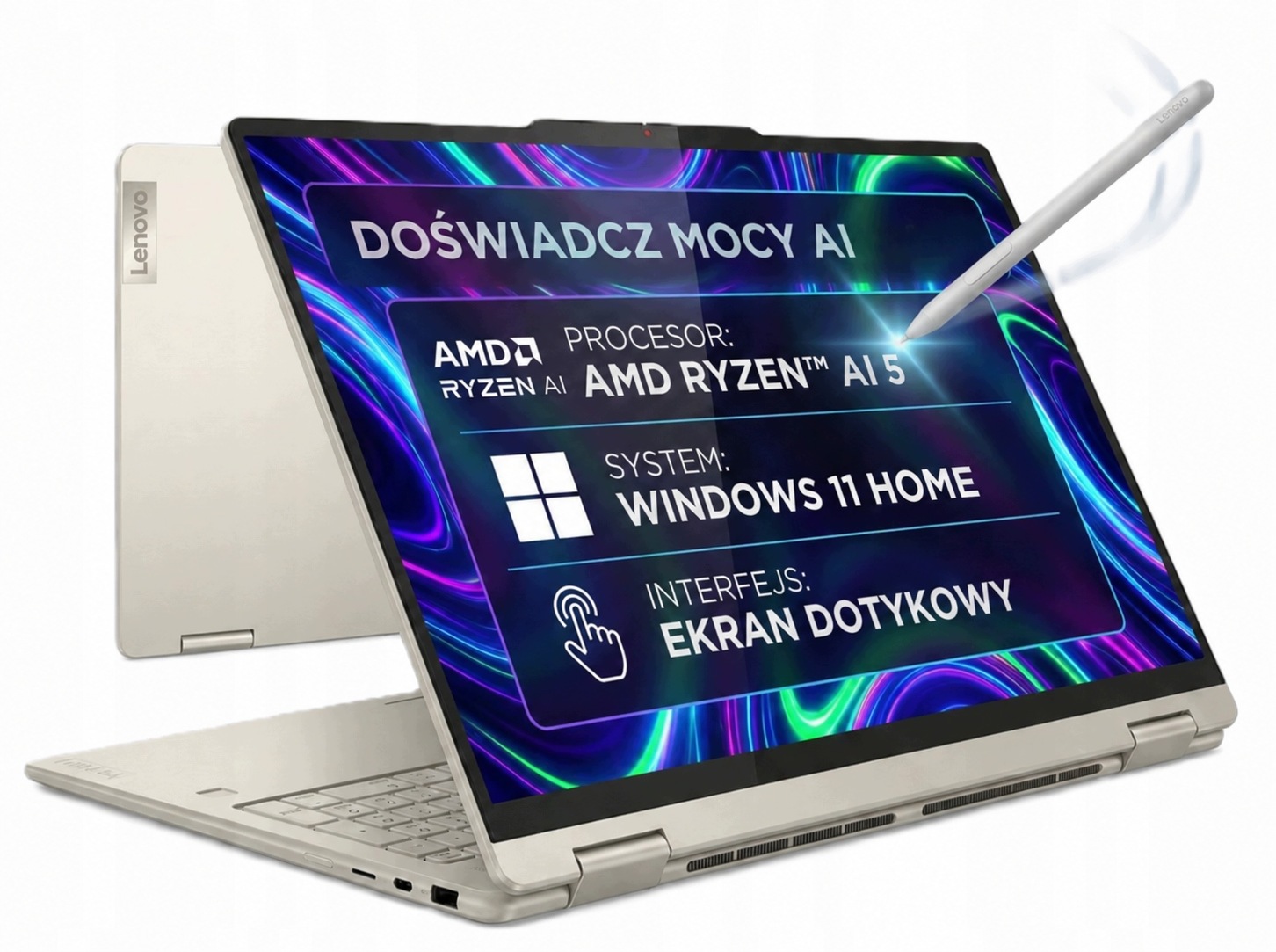 Lenovo Yoga 7 2w1 Amd Ryzen Ai 5 430 16GB 1TB 16" Fhd+ Dotyk 400NIT W11H