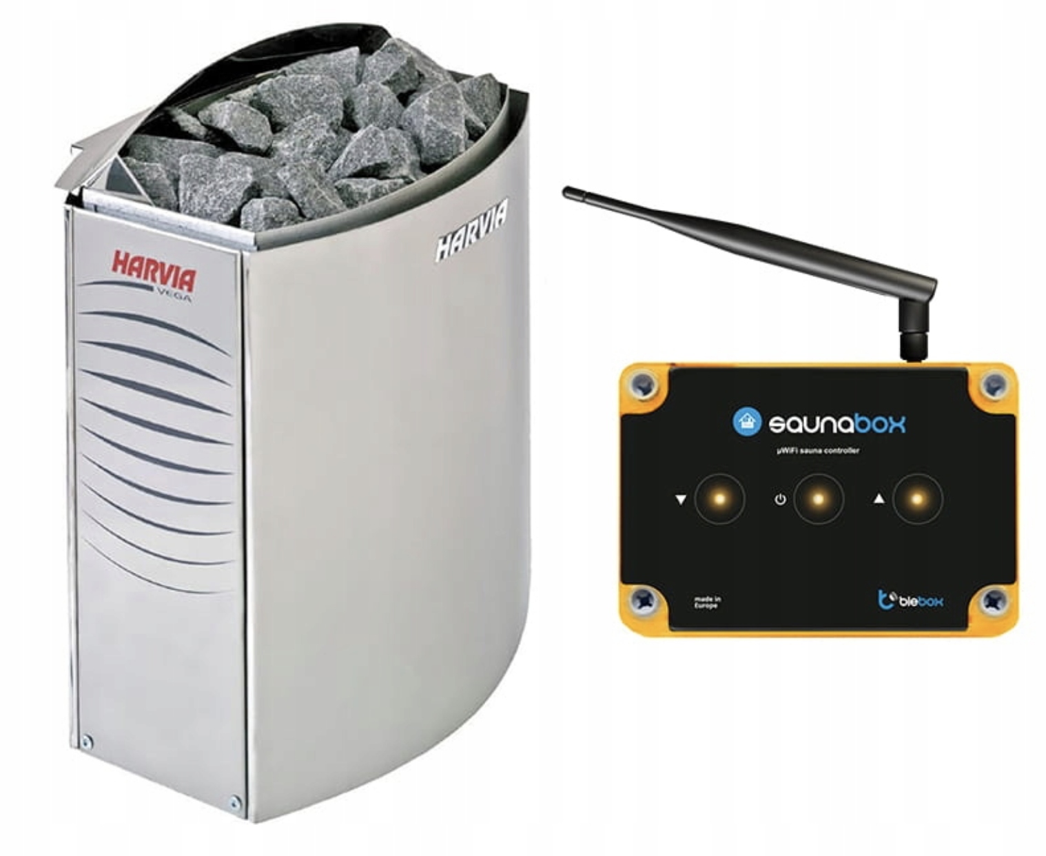 Saunová pec Harvia BC45E 4,5 kW ovládač SaunaBox Pro