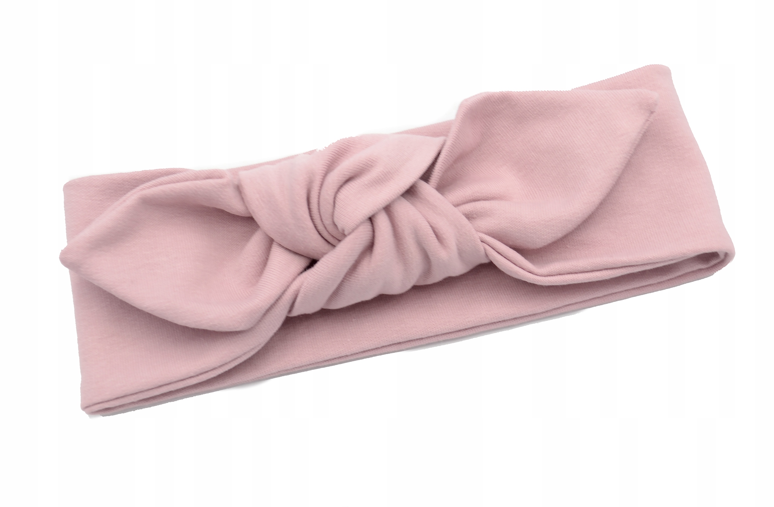 

Opaska szeroka pin up brudny róż na obwód 36-39 cm