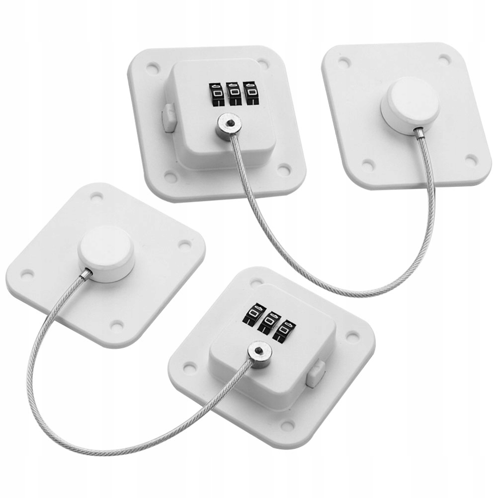 ZAMEK DRZWI SZAFY BEZ WIERCENIA 2 SZT