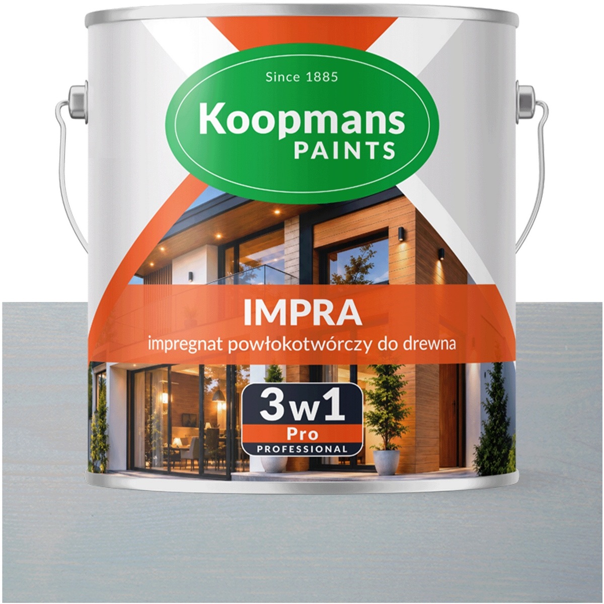 Koopmans Impra 3v1 Pro Lazura na dřevo fasády 040 Šedá Chorvatská 2,5L