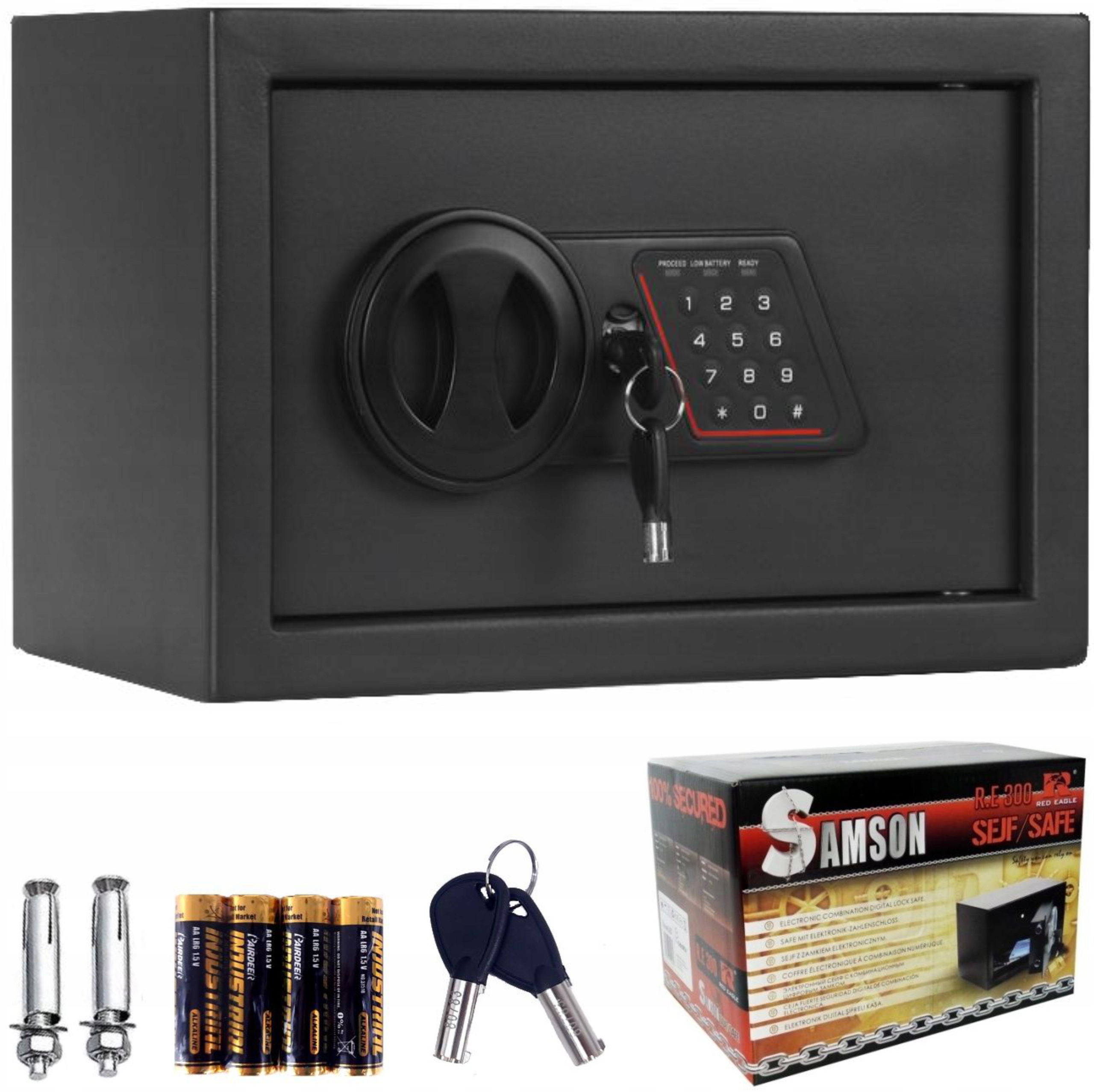 Sejf Domowy Kasetka Skrytka Solidny Z Zamkiem Szyfrowym Samson R.E300