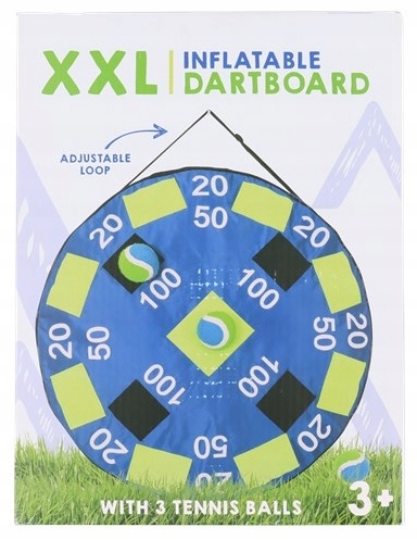 TARCZA DART NADMUCHIWANA SOLIDNA RZUTKI NA RZEP EAN (GTIN) 8718964104635