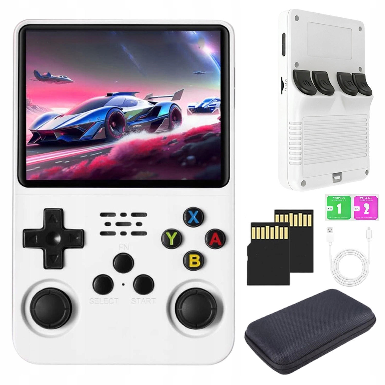 R36S Retro Przenośna Konsola do Gier z 3.5-calowym Ekranem, Ponad 21000Gier