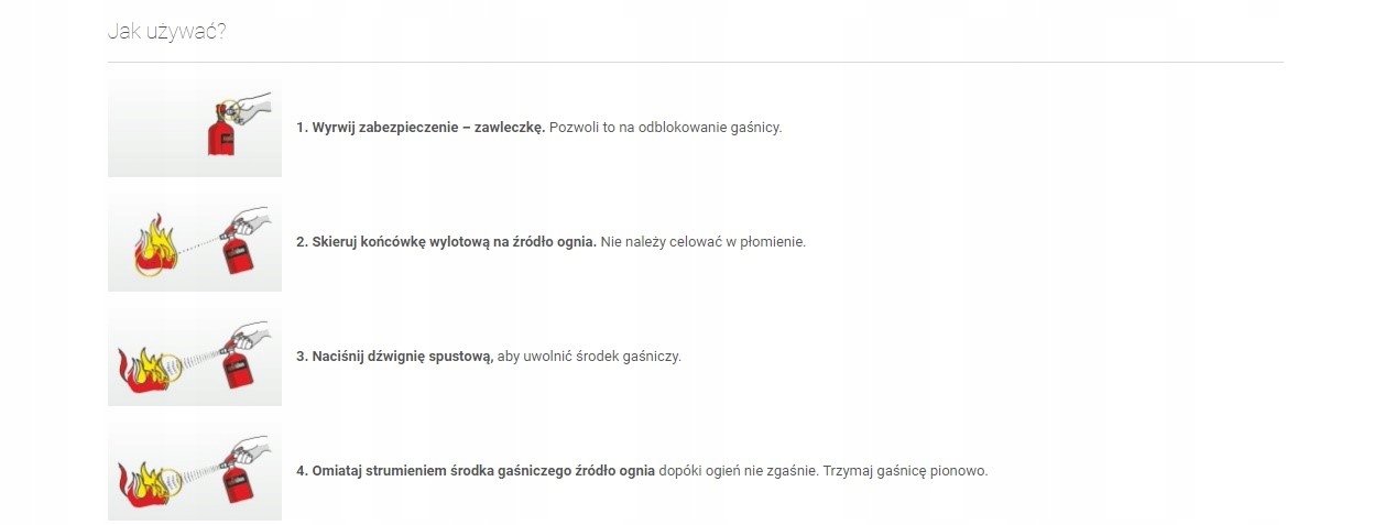 GAŚNICA SAMOCHODOWA 1kg PROSZKOWA auta ogniochron Waga produktu z opakowaniem jednostkowym 1.2 kg