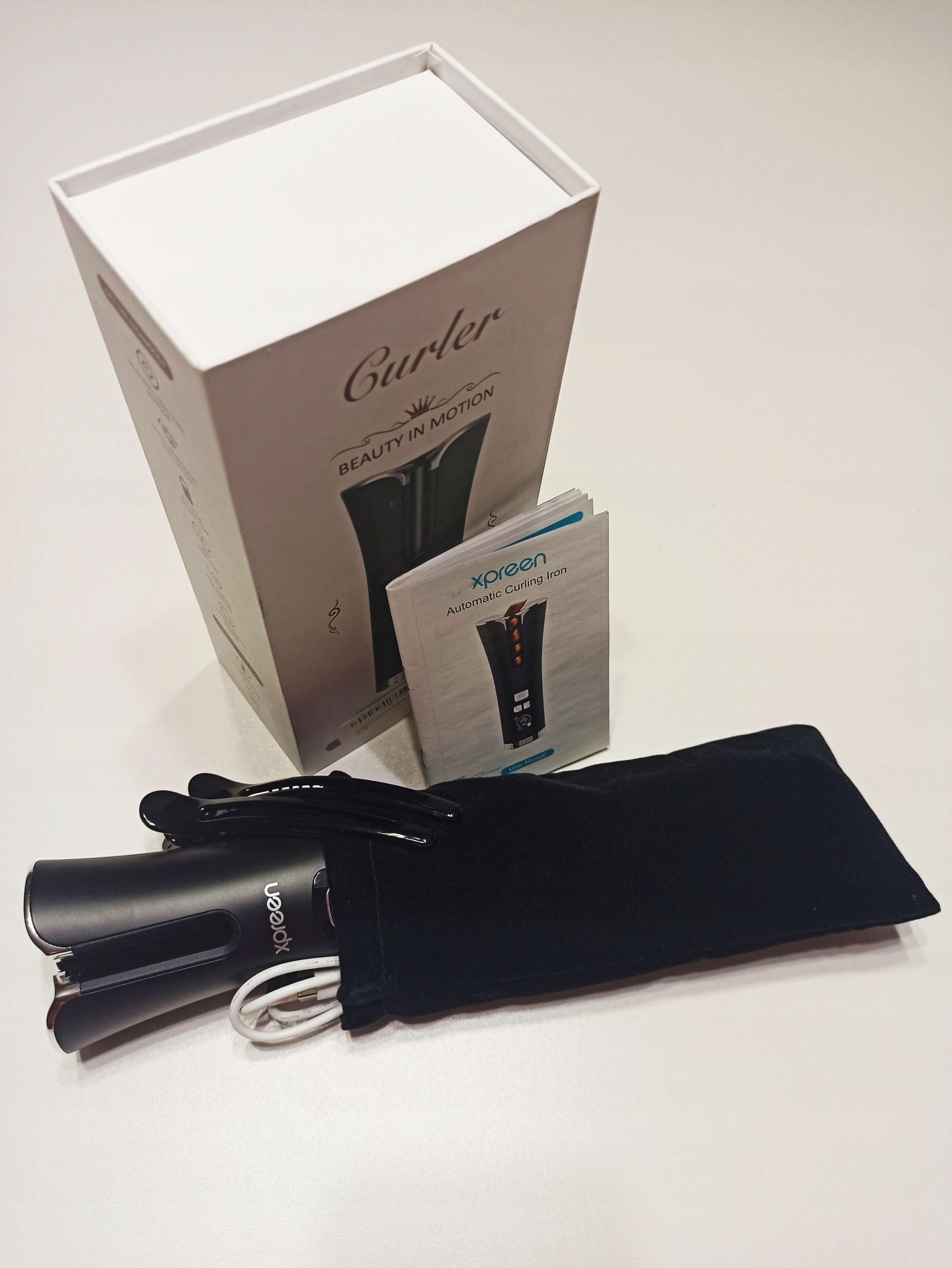 AUTOMATYCZNA LOKÓWKA DO WŁOSÓW OBROTOWA LCD USB Model Nie dotyczy