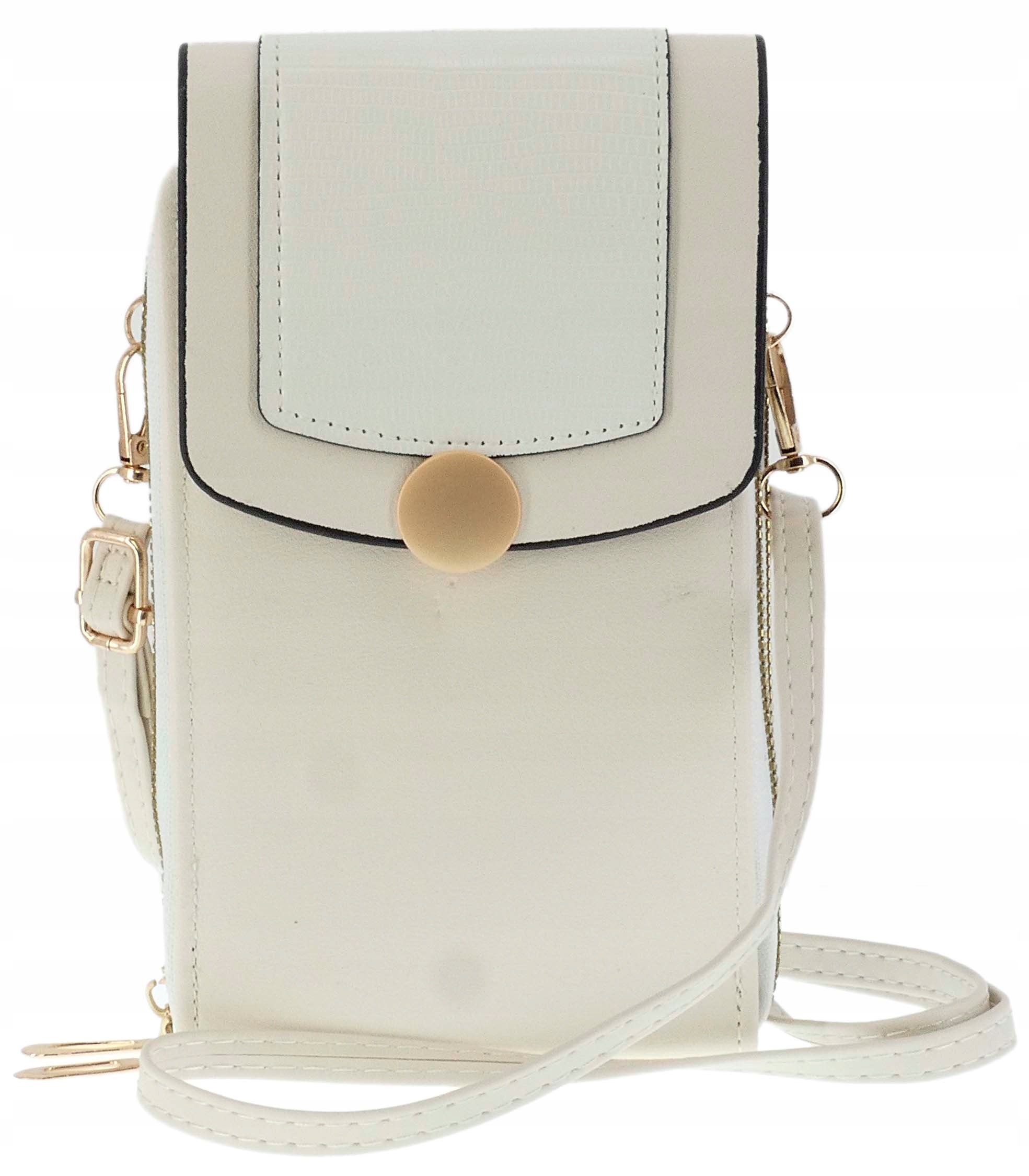 WYJŚCIOWA TOREBKA DAMSKA NA RAMIĘ ORGANIZER KOPERTÓWKA BIAŁA WIECZOROWA Płeć kobieta