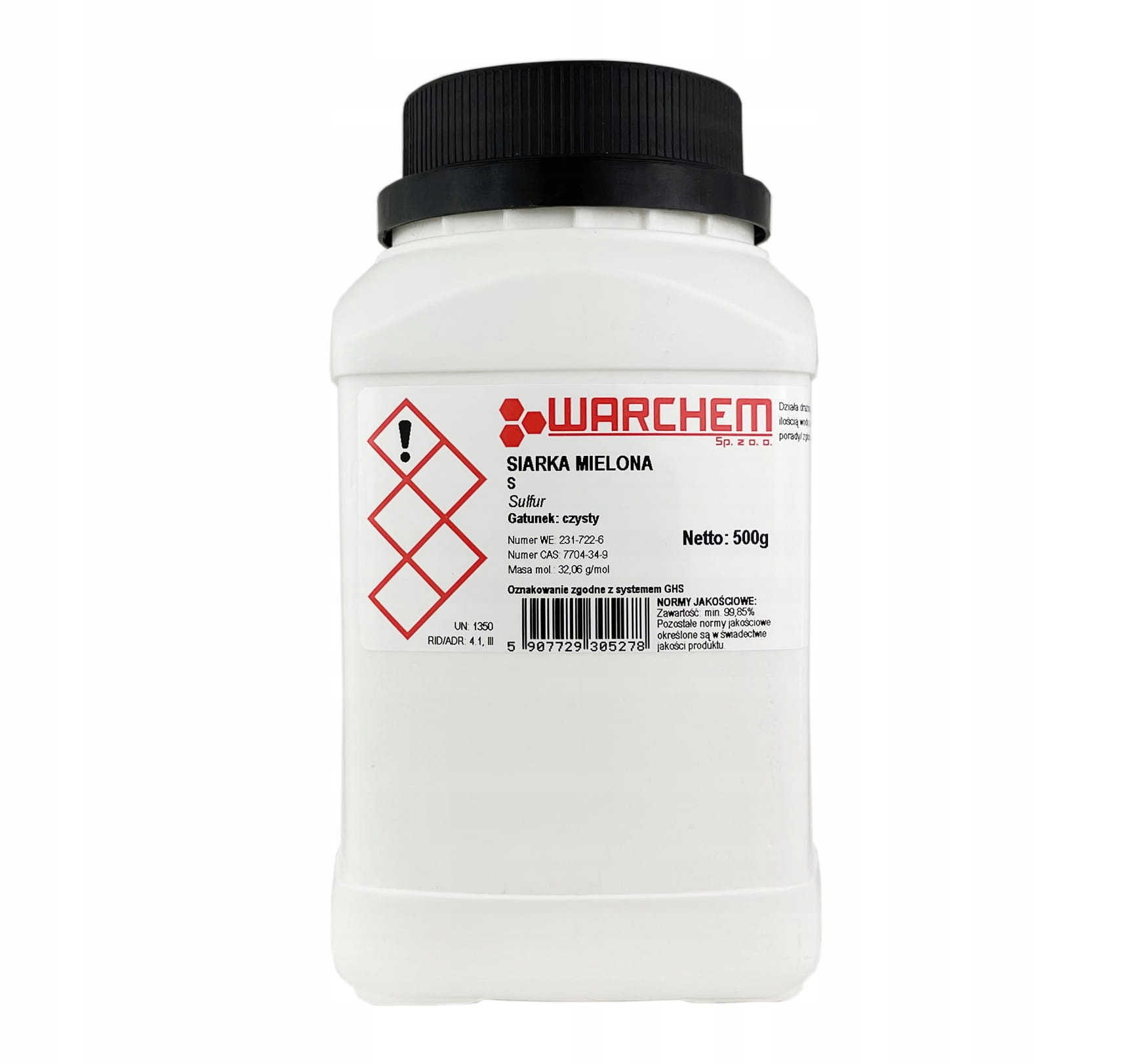 

Siarka Mielona czysta 500g Warchem