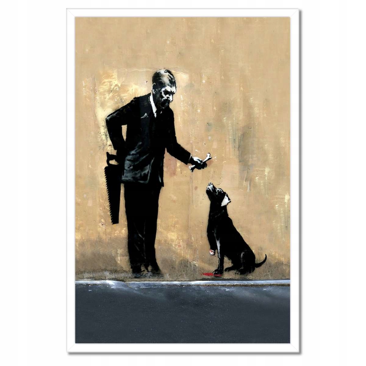 Plakáty v rámu 40x60 Banksy Dobrý pejsek Pes