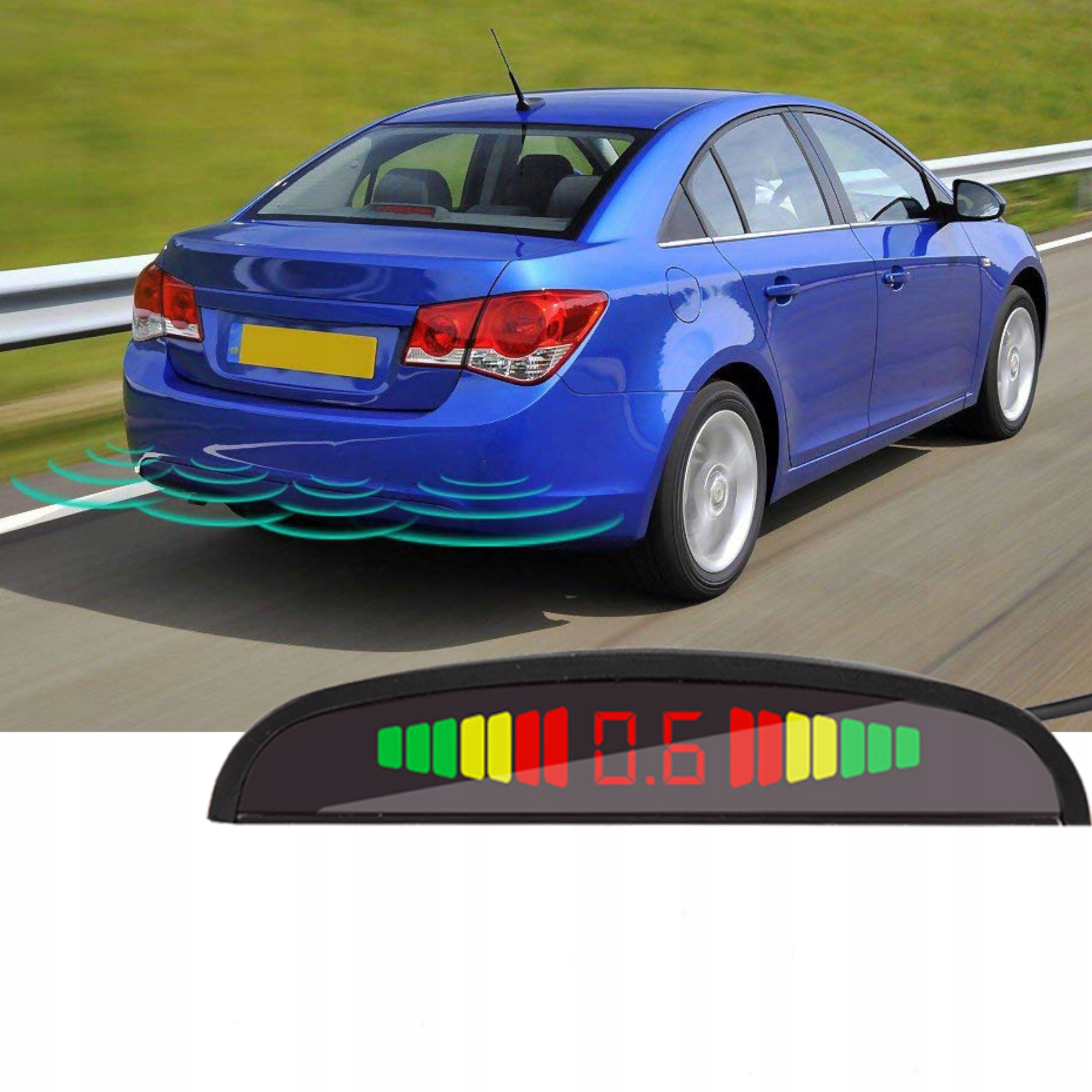 CZUJNIKI PARKOWANIA COFANIA PRZÓD TYŁ ZESTAW PDC 4x SENSOR WYŚWIETLACZ LCD Waga produktu z opakowaniem jednostkowym 0.15 kg