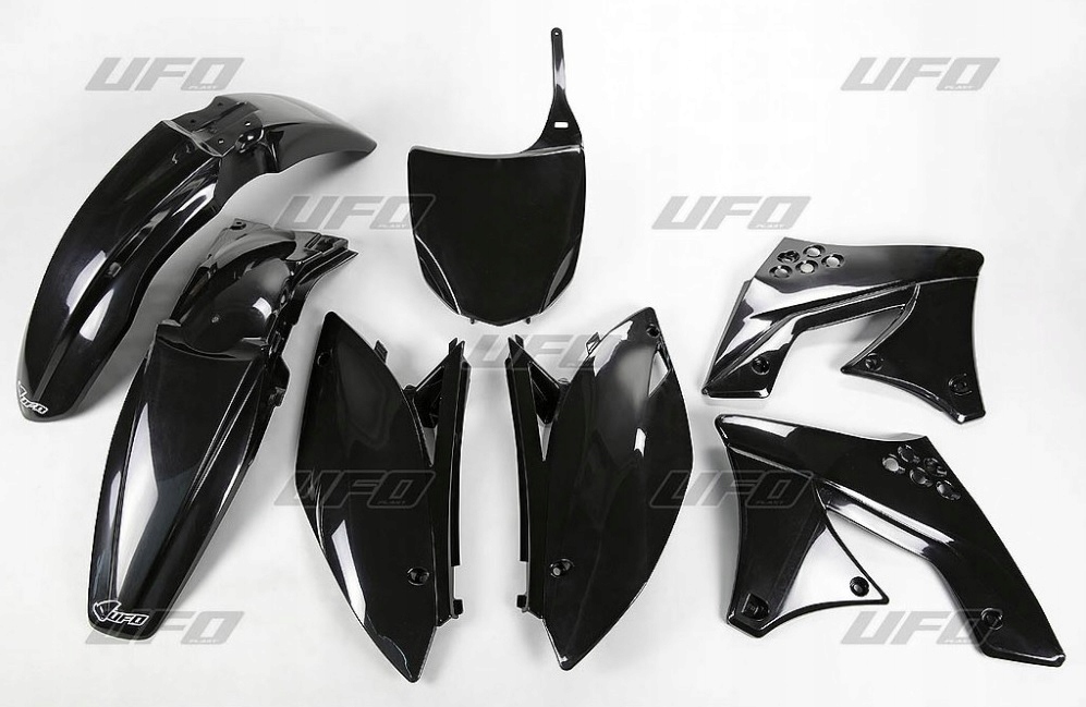 Ufo Sada Plastov Kawasaki Kxf 250 '09-'12 Farba Čierna